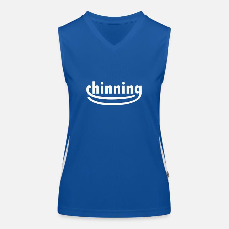 Chinning - White Women's Functional Contrast Tank Top