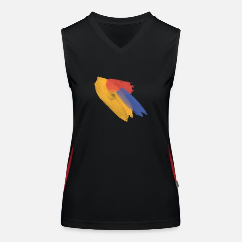 Regenbogen Funktionelles Kontrast-Tank Top für Frauen