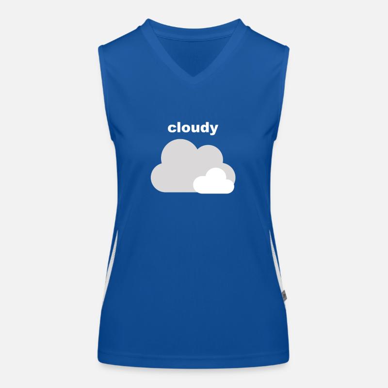 cloudy - bewölkt Funktionelles Kontrast-Tank Top für Frauen