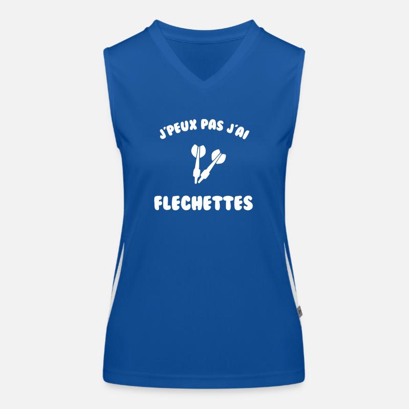 J’peux pas j’ai fléchette Débardeur respirant contrasté Femme