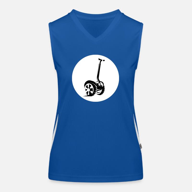 E-Scooter E-Roller Scooter Débardeur respirant contrasté Femme