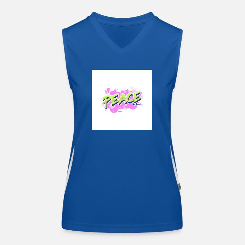 graffiti logo maker featuring bubbly graphics Funktionelles Kontrast-Tank Top für Frauen