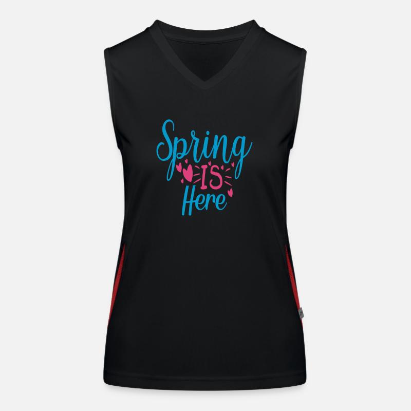 Spring is here Funktionelles Kontrast-Tank Top für Frauen