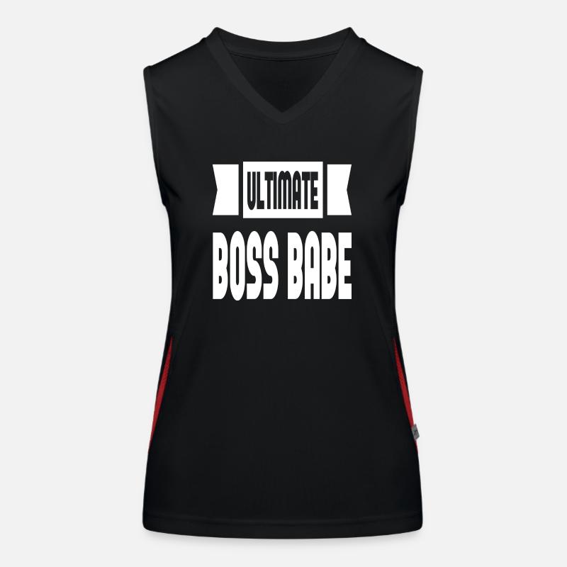 Ultimate Boss Babe Débardeur respirant contrasté Femme