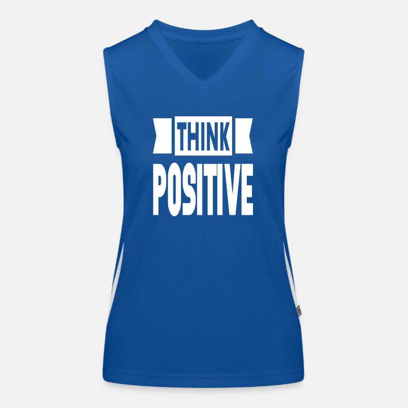 Think Positive Funktionelles Kontrast-Tank Top für Frauen