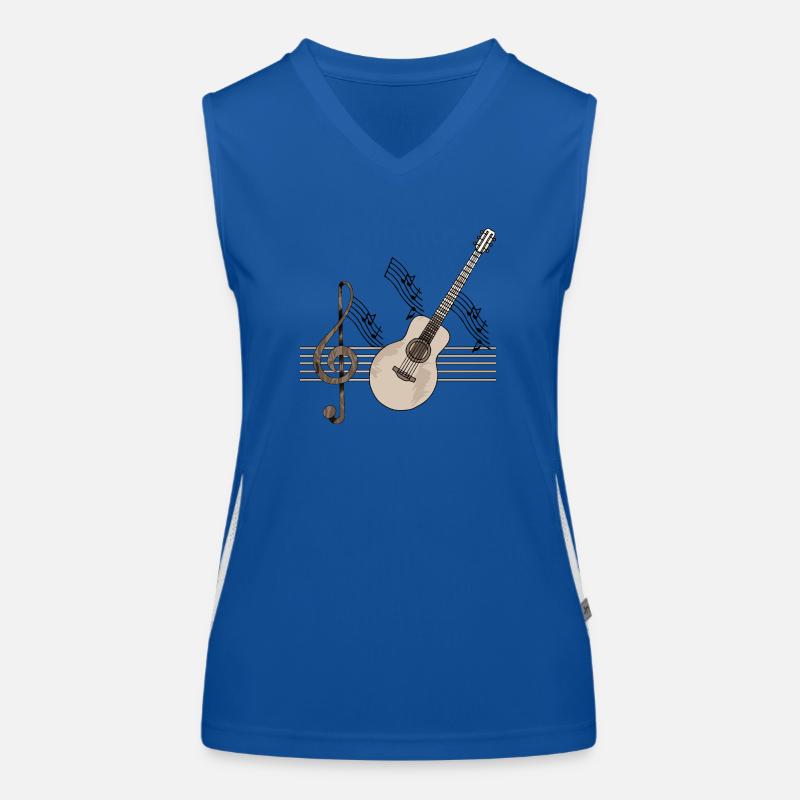 Guitare Débardeur respirant contrasté Femme