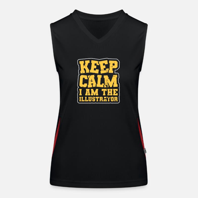 Designer Designer Drawing Women's Functional Contrast Tank Top