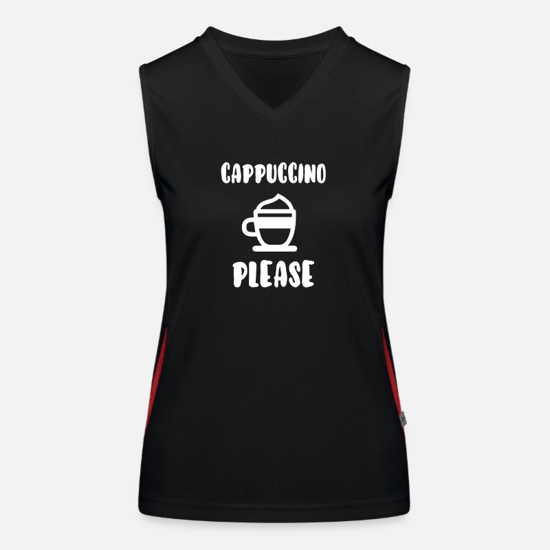 Cappuccino please Women's Functional Contrast Tank Top