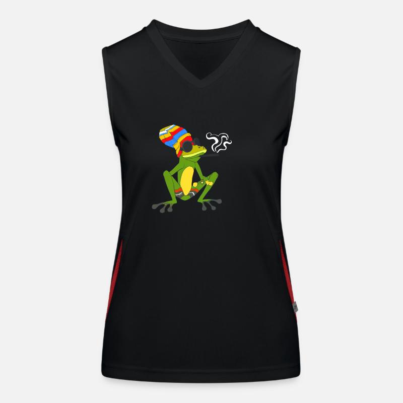 Root - Frog Funktionelles Kontrast-Tank Top für Frauen