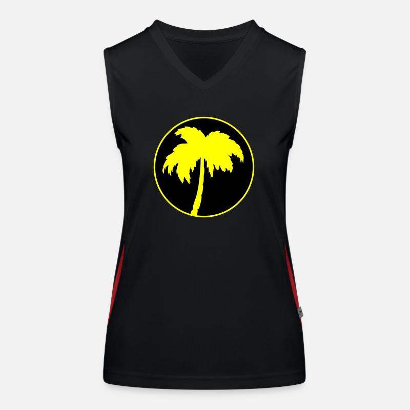 Palm tree Women's Functional Contrast Tank Top
