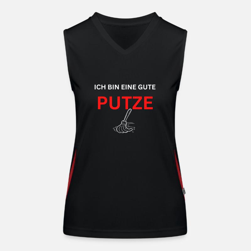 Ich bin eine gute Putze Funktionelles Kontrast-Tank Top für Frauen