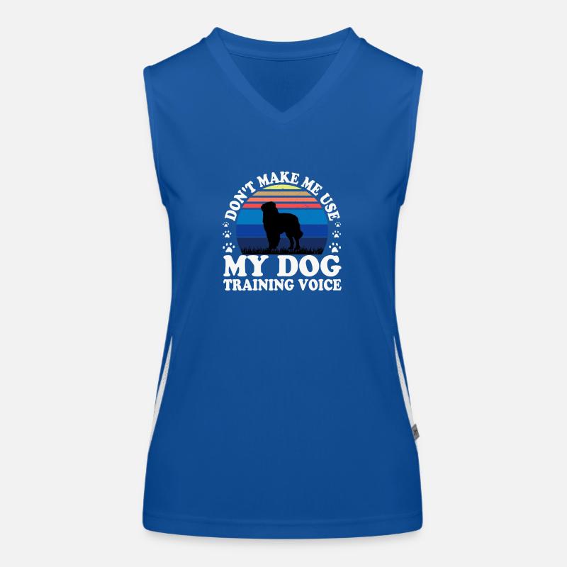 Carpathian Shepherd Dog Silhouette Retro Sunset Women's Functional Contrast Tank Top