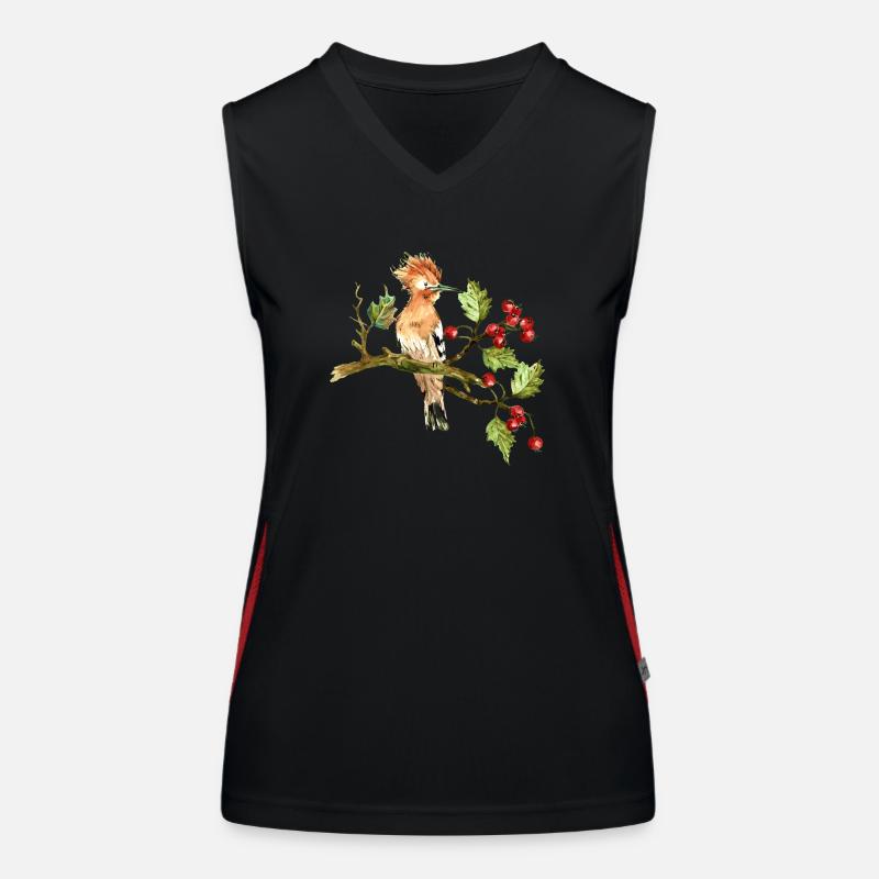 Bunter Vogel Funktionelles Kontrast-Tank Top für Frauen