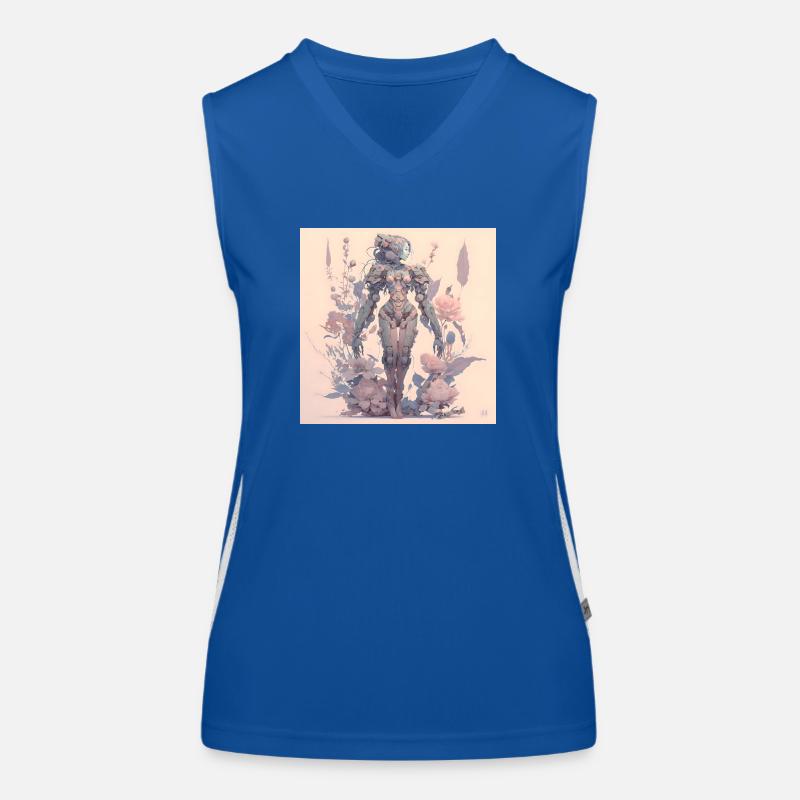 in harmony with nature evolution Women's Functional Contrast Tank Top
