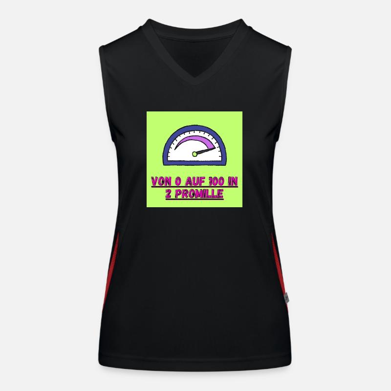 Von 0 auf 100 Funktionelles Kontrast-Tank Top für Frauen