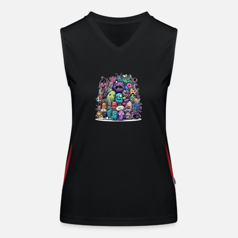 Doodle Style Women's Functional Contrast Tank Top