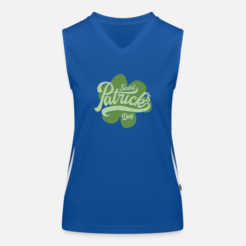Tag des Heiligen Patrick Funktionelles Kontrast-Tank Top für Frauen