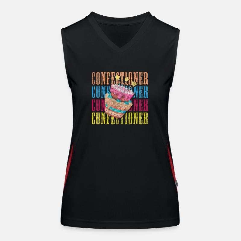 Cake Taste Master Pastry Chef Women's Functional Contrast Tank Top