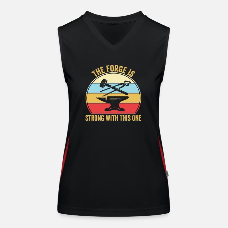 The Forge Is Strong With This One Women's Functional Contrast Tank Top