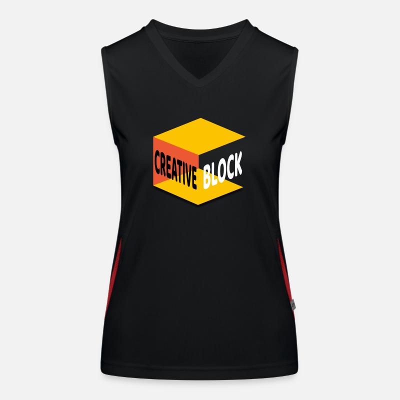 Kreativer BLOCK Funktionelles Kontrast-Tank Top für Frauen