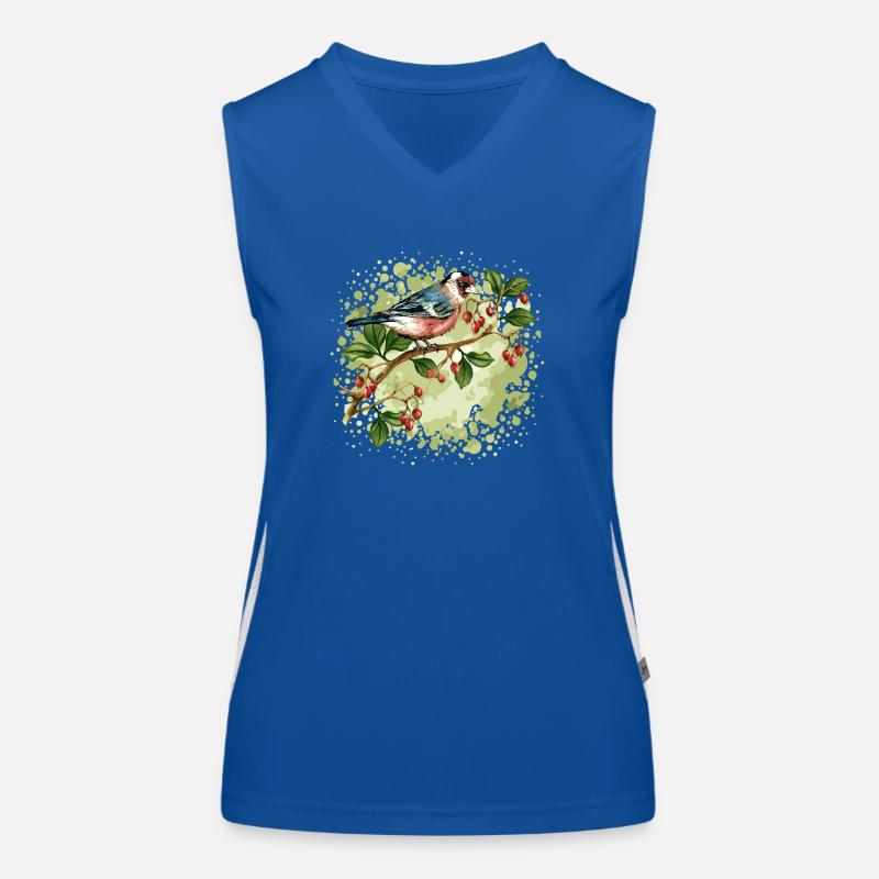 Oiseau coloré Débardeur respirant contrasté Femme