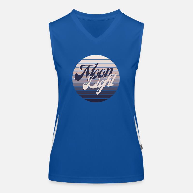 Moon light moonlight moonlight casual relaxation Women's Functional Contrast Tank Top
