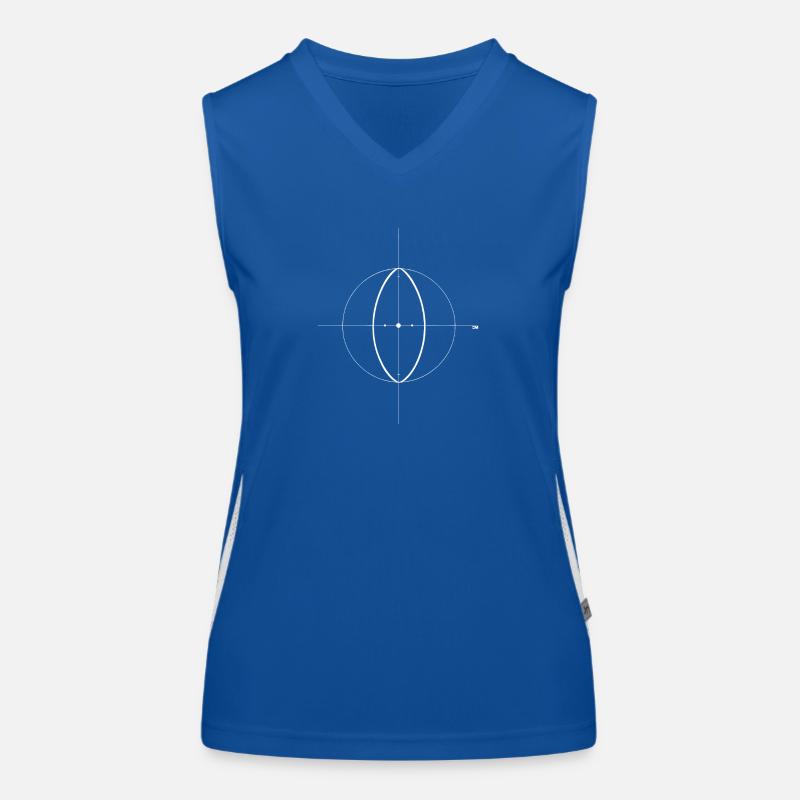 Cosmic Mirror Kreise Funktionelles Kontrast-Tank Top für Frauen