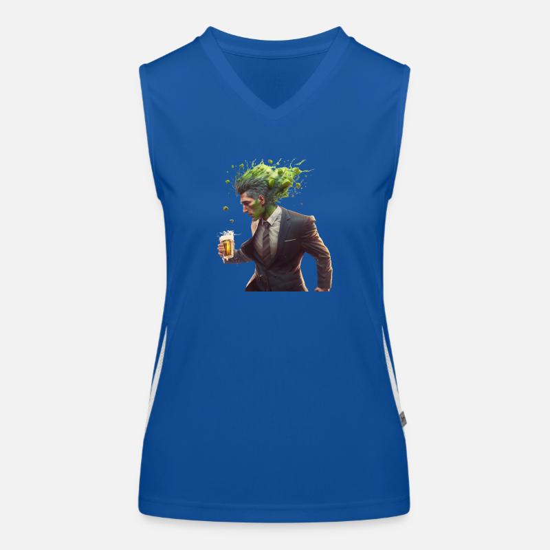 Hops explosion by craft beer. Suit Women's Functional Contrast Tank Top