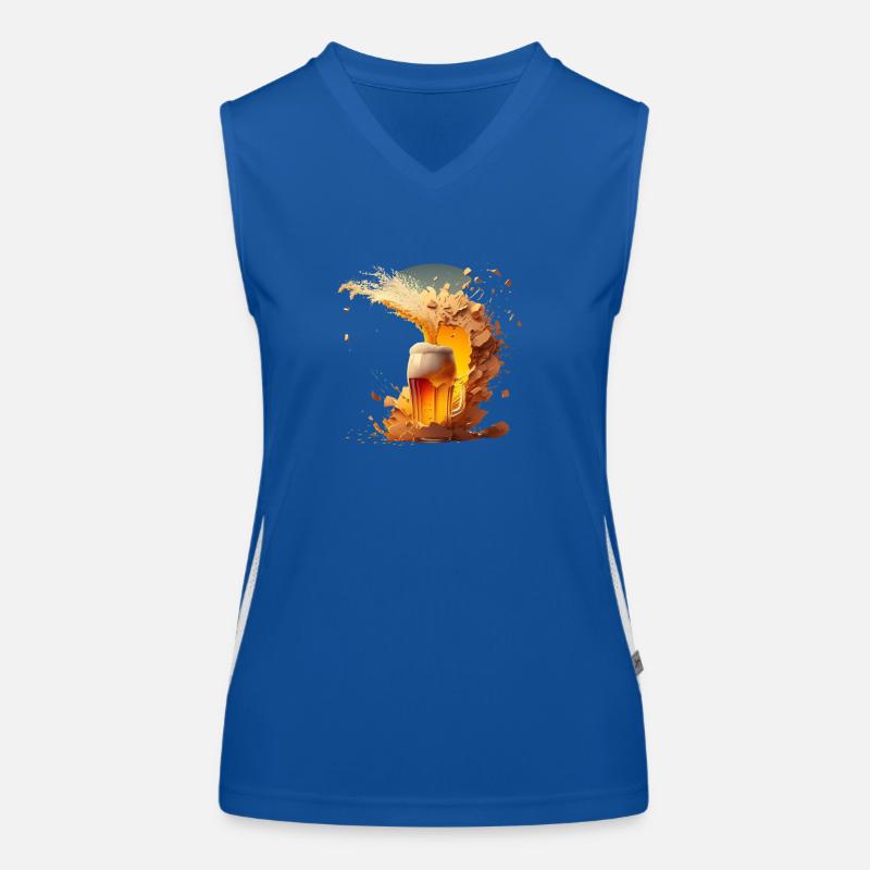 Bier Explosion Party Alkohol Funktionelles Kontrast-Tank Top für Frauen