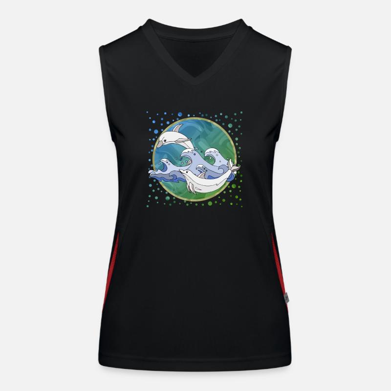 Dolphins Women's Functional Contrast Tank Top