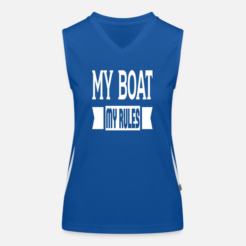 Mon bateau Mes règles Débardeur respirant contrasté Femme