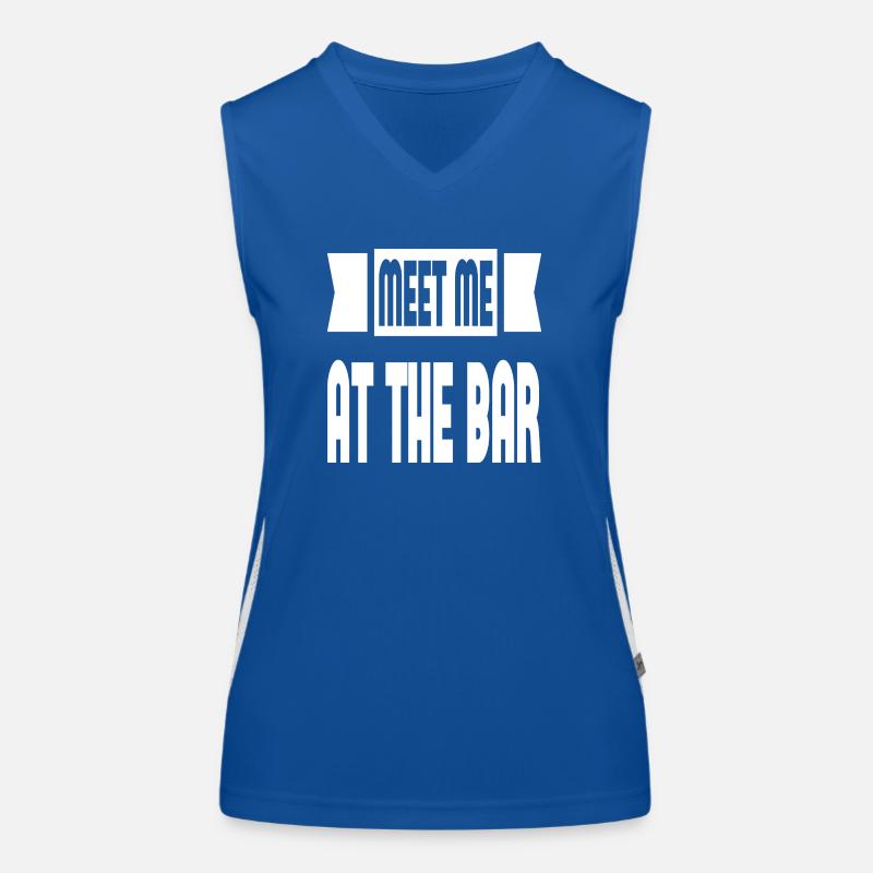 Meet Me At The Bar Funktionelles Kontrast-Tank Top für Frauen