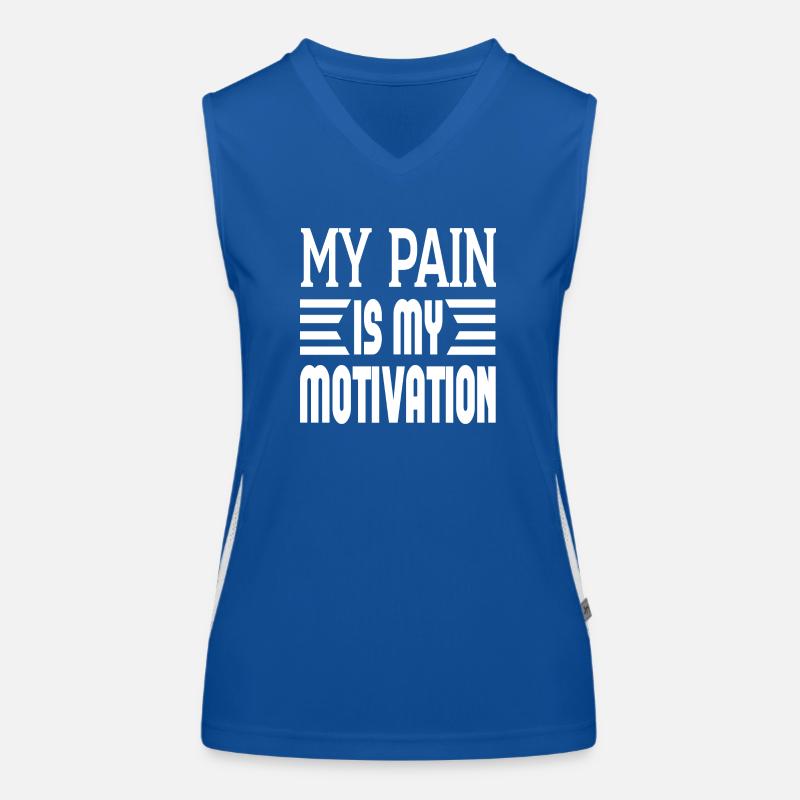 Ma douleur est ma motivation Débardeur respirant contrasté Femme