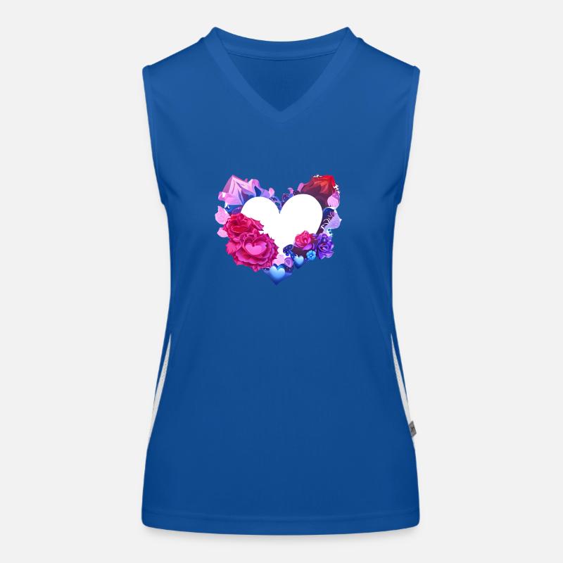 Muttertag Hochzeit Valentinstag Liebe Verlobung Funktionelles Kontrast-Tank Top für Frauen