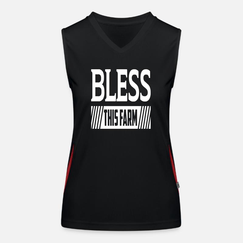 Bless This Farm Women's Functional Contrast Tank Top