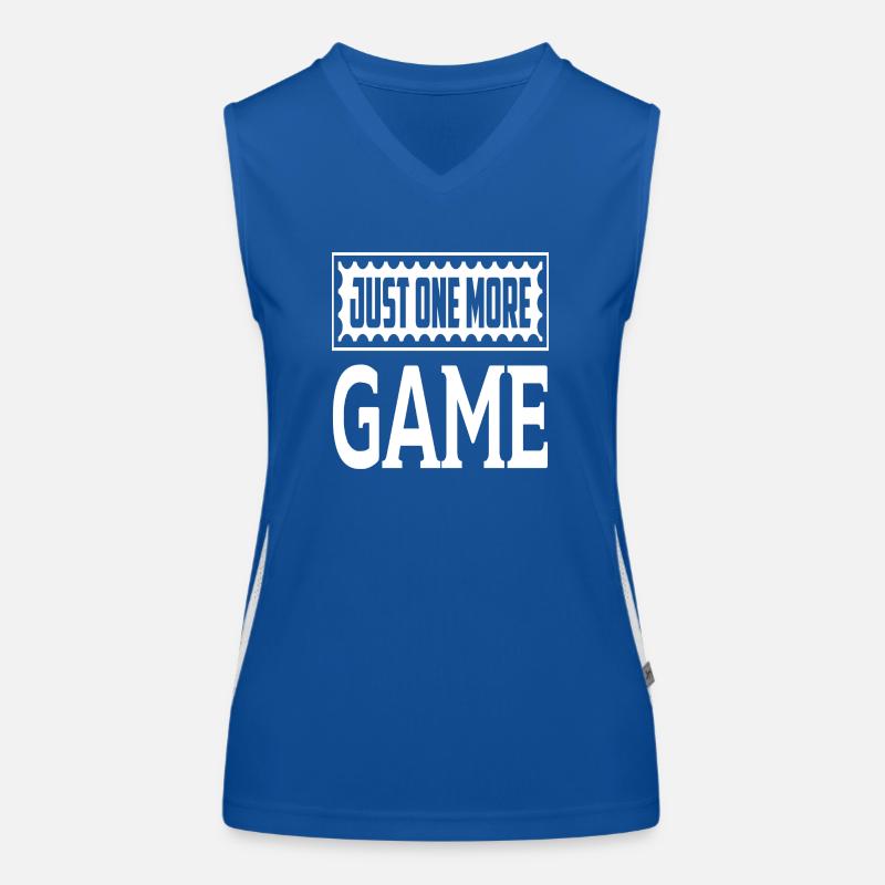 Just One More Game Funktionelles Kontrast-Tank Top für Frauen
