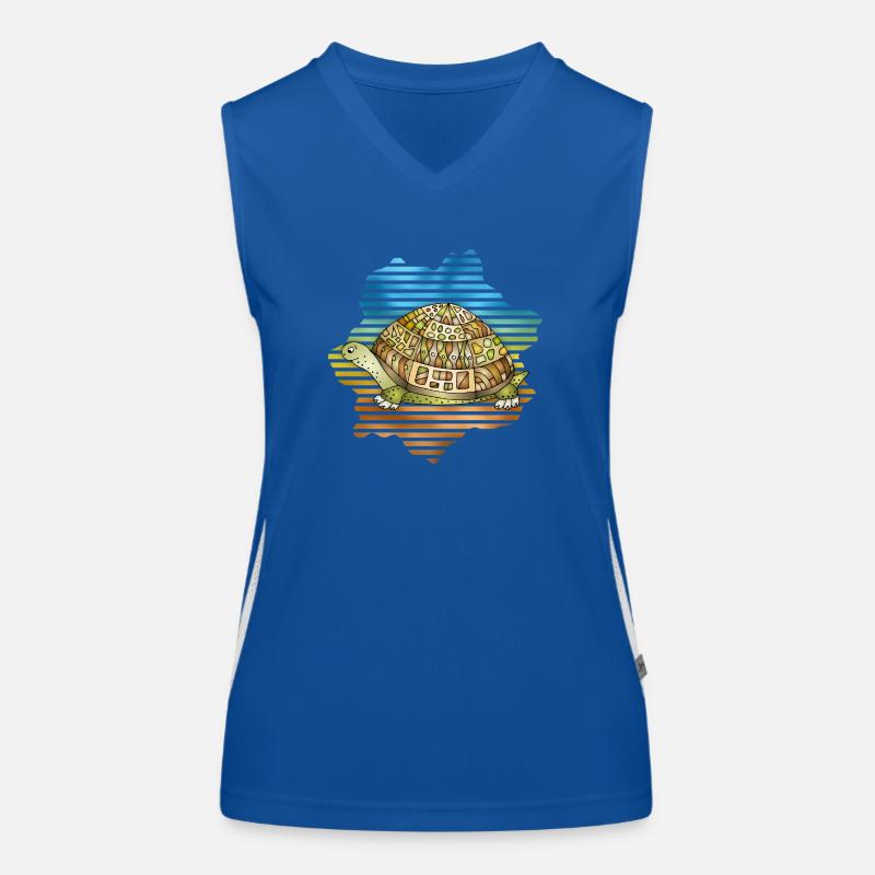 Schildkröte Funktionelles Kontrast-Tank Top für Frauen