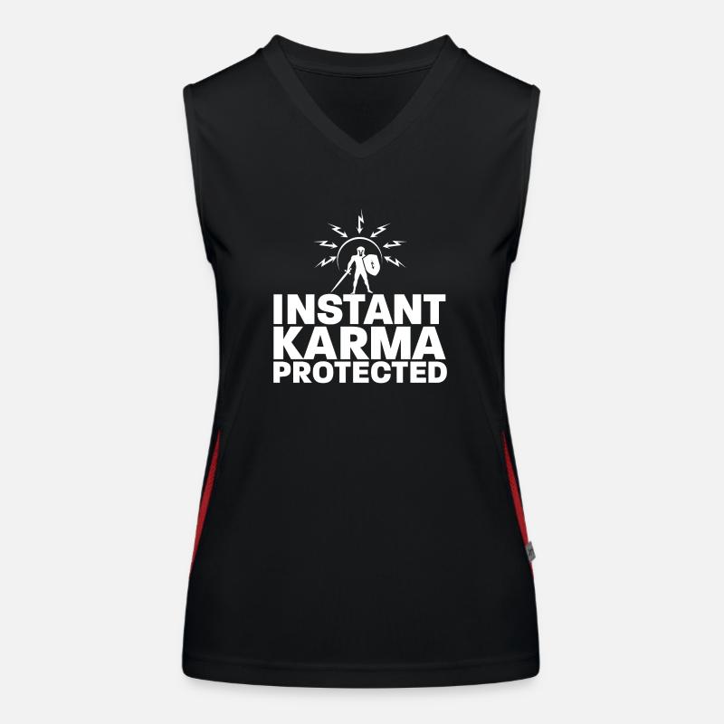 Instant Karma protected Women's Functional Contrast Tank Top