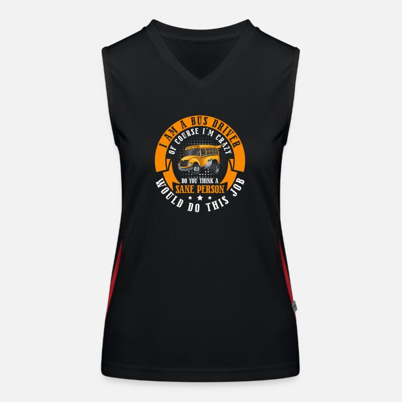 Driver Bus Regular service Bus driver Women's Functional Contrast Tank Top