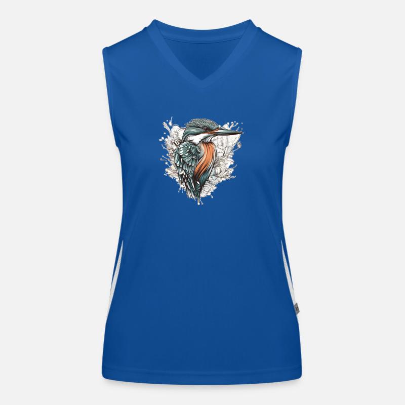 Eisvogel episch Funktionelles Kontrast-Tank Top für Frauen