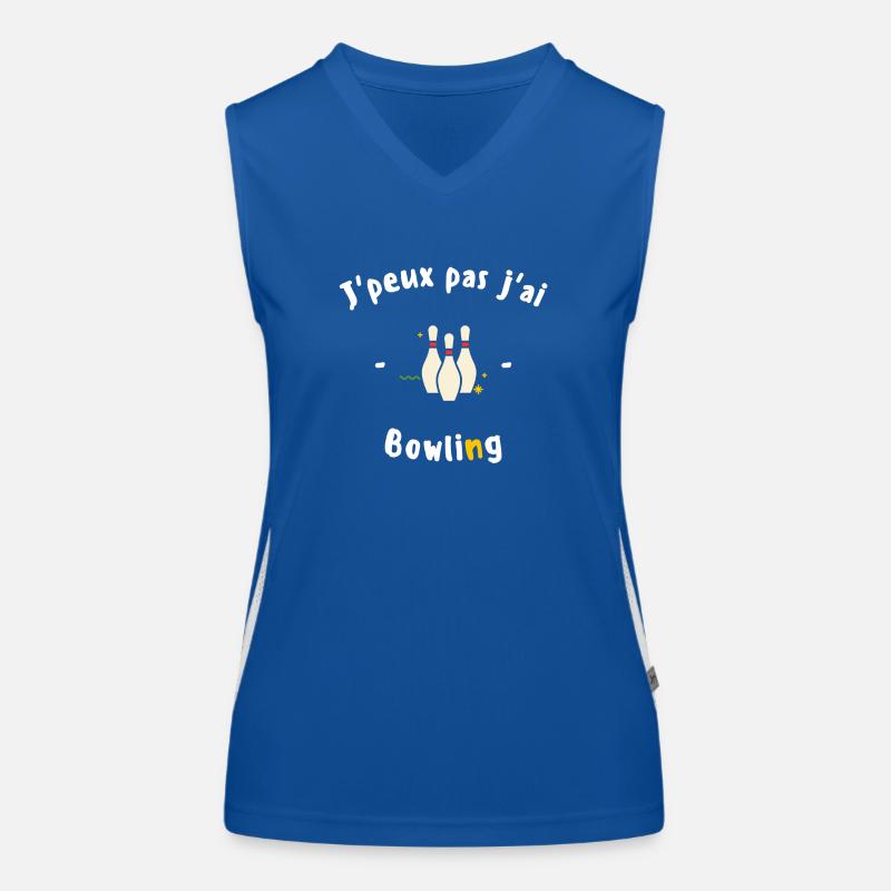 J peux pas j ai Bowling Débardeur respirant contrasté Femme