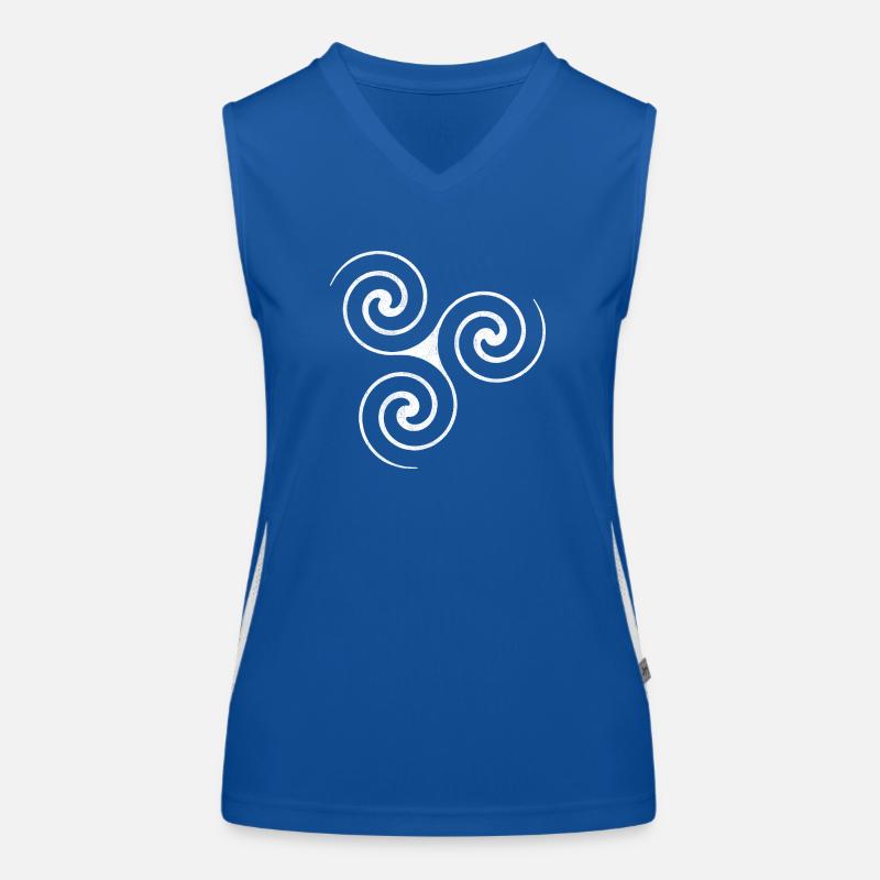 Wirbel Funktionelles Kontrast-Tank Top für Frauen