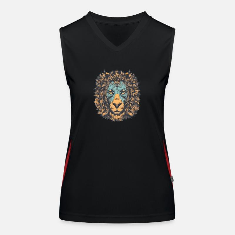 Dein Löwen Liebling Funktionelles Kontrast-Tank Top für Frauen