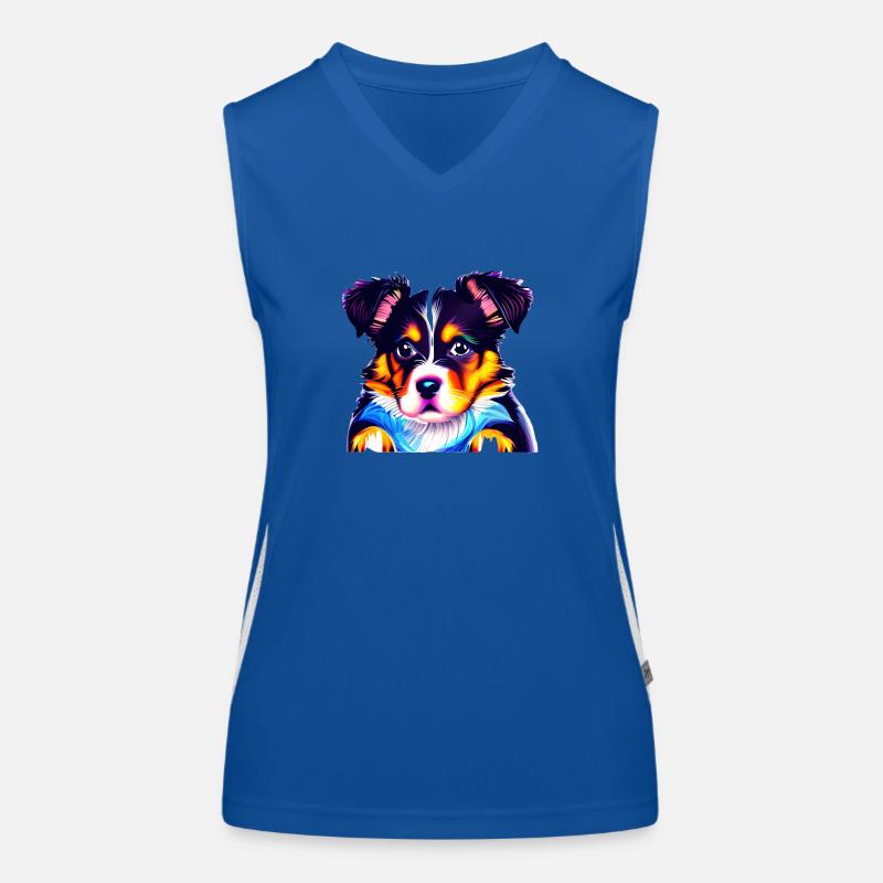 Rottweiler Propriétaire de chien Propriétaire de chien Débardeur respirant contrasté Femme