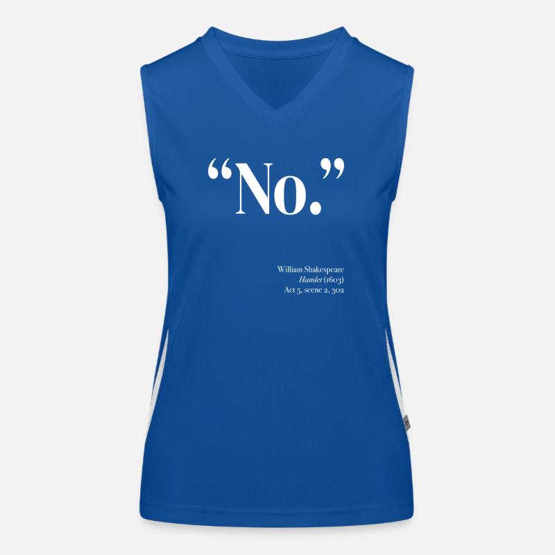 "No." Women's Functional Contrast Tank Top