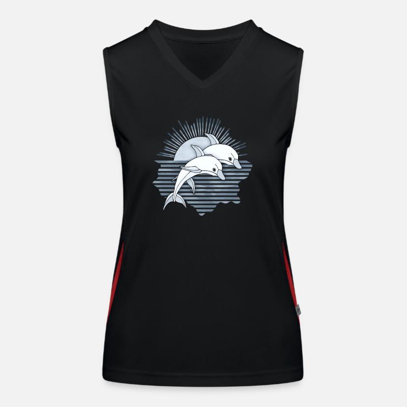 Dolphins Women's Functional Contrast Tank Top