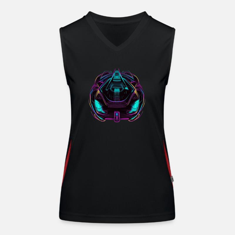 Auto Funktionelles Kontrast-Tank Top für Frauen
