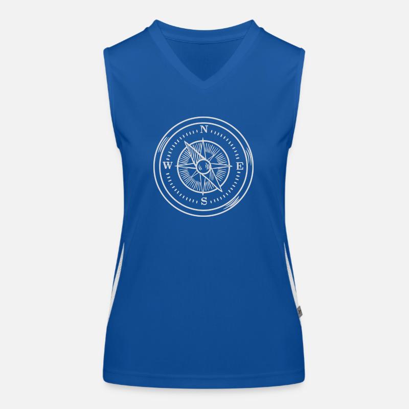 Kompass Funktionelles Kontrast-Tank Top für Frauen