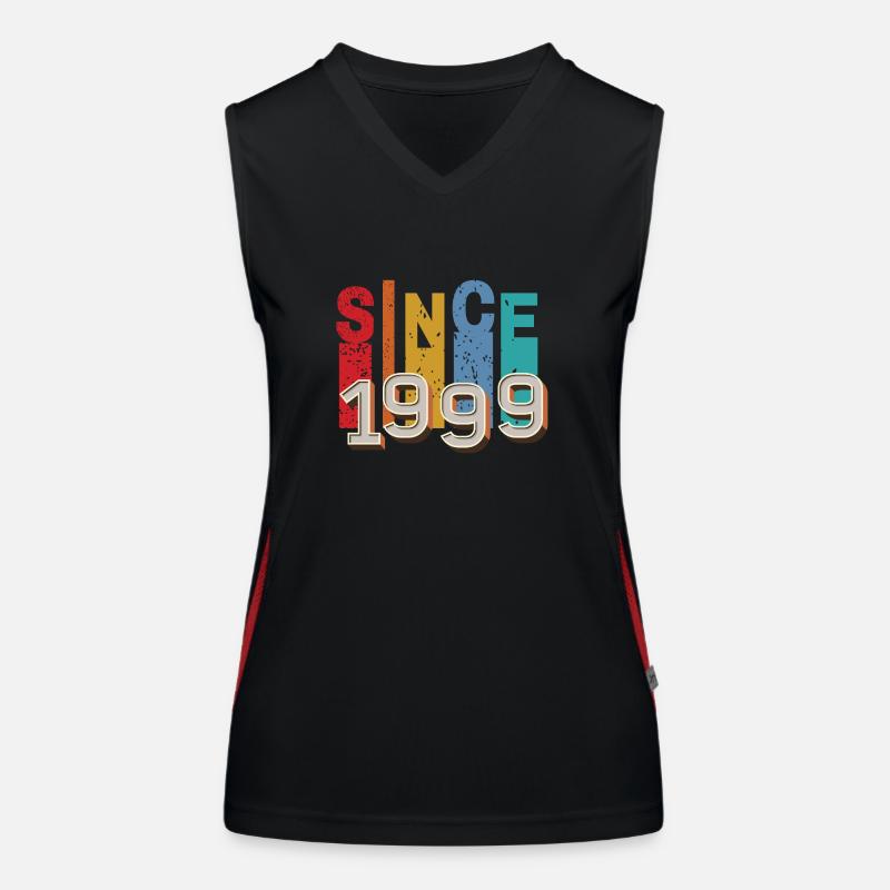Seit 1999 retro Funktionelles Kontrast-Tank Top für Frauen