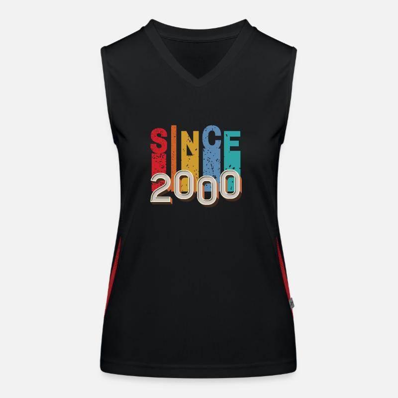 Since 2000 retro Débardeur respirant contrasté Femme
